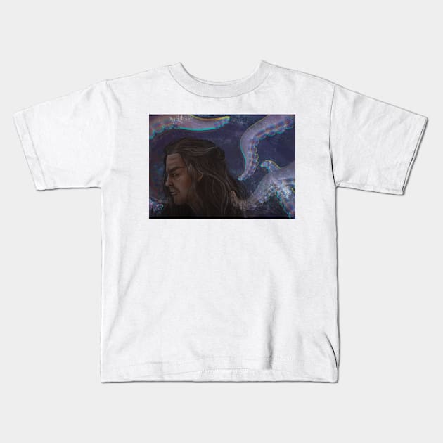 Edward Teach Kids T-Shirt by IntraSomnium